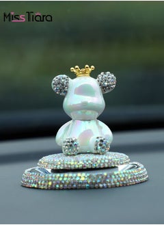 MissTiara Diamond Bear Aromatherapy Ornament  for Car and home Air Freshener Multicolour  - Image 5