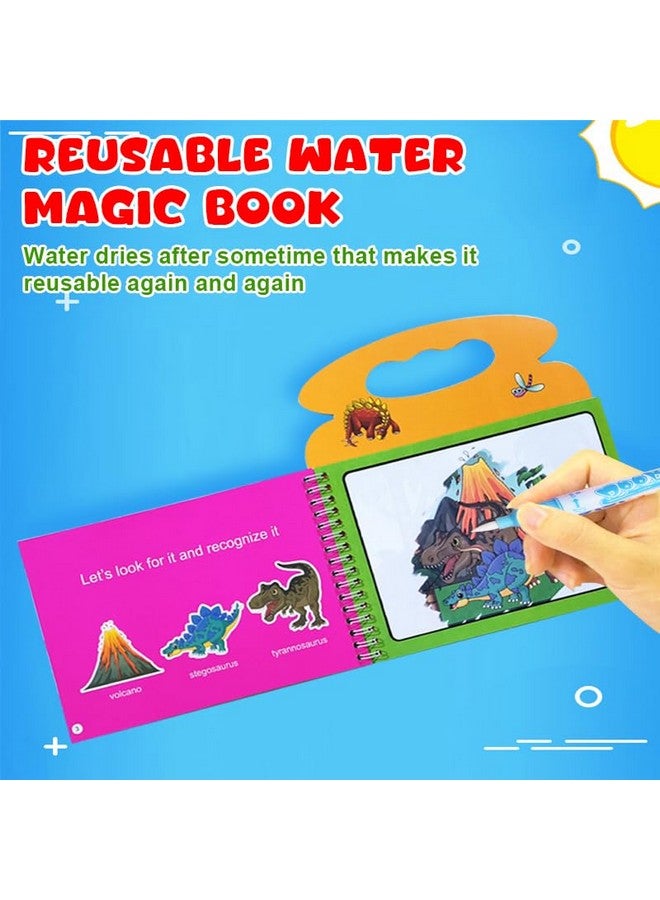 VGRASSP Pack of 6 Magic Water Coloring Book Toy for Kids - Reusable Quick Dry Doodle Book - Birthday Return Gift for Boys and Girls - Color and Design As Per Stock - Image 4