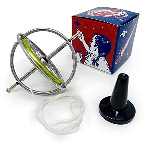 TEDCO Classic Gyroscope Nostalgic Carton Edition Timeless STEM Toy Since 1917 Teaches Motion Balance Inertia Made in USA - Image 1