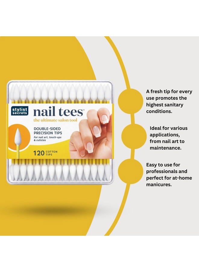 Fran Wilson Nail Tees Cotton Tips 120 Count (2 Pack) - Image 3