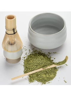 Arabest 4 Piece Matcha Set, Traditional Tea Set with Ceramic Bowl, Scoop, Prong Bamboo Matcha Whisk and Holder  - Image 2