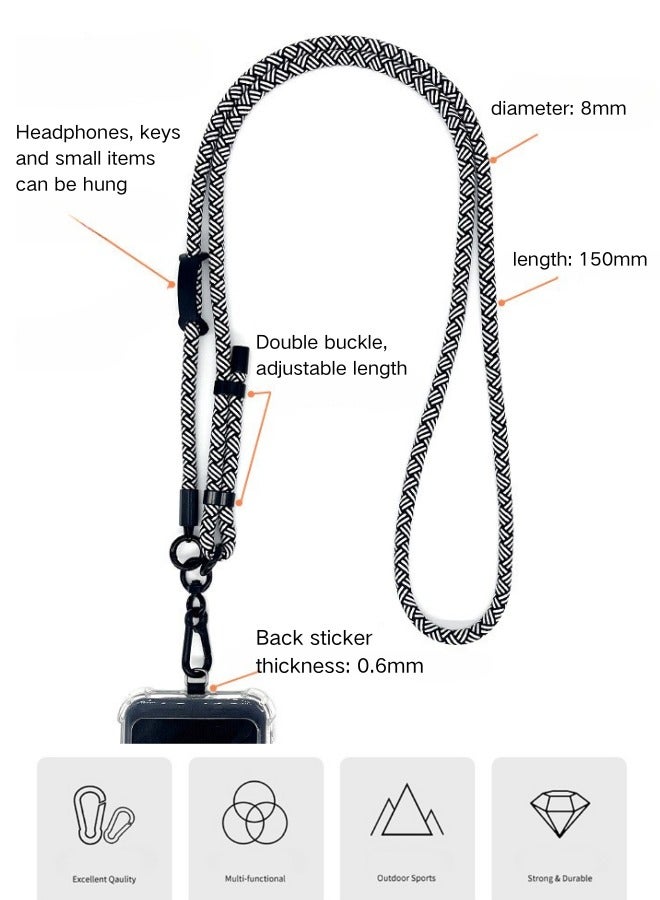 Adjustable Multi-purpose Mobile phone lanyard,Mobile Phone Strap, Suitable for Cross-body, Neck-hanging,Hand - carrying,Anti-loss, Anti-theft, and Compatible with Various Mobile Phones,Daily Shopping,Essential for Outdoor Sports,Flexible Design,Versatile Use - Image 2