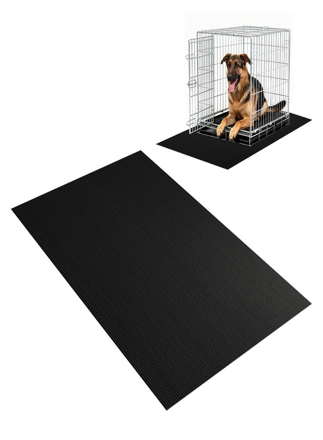 Wiojtry Pet Crate Floor Protection Mat, Mat for Under Dog Crate, 23.6" x 47.2" XL Cut to Fit Design Washable Floor Covering Reusable Waterproof Non Slip Rug Whelping Pad for Pet (X-Large) - Image 1