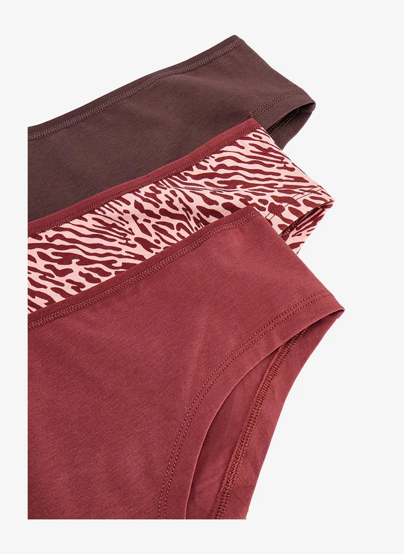 بنتي Women Peach Leo Hipster Multicolour 3-Pack Briefs