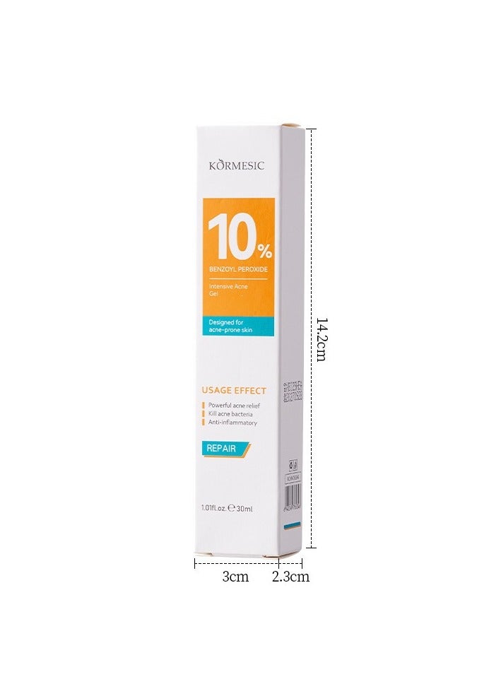 Kormesic 10% Benzoyl Peroxide Gel 30ml - Image 2