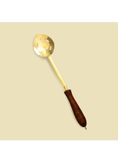 Putrika Putrika Traditional Handcrafted Brass Utensil Ladle Brass Cookware Serving Spoon Cooking LadleTableware Dinnerware Frying ladleSkimmer  - Image 1