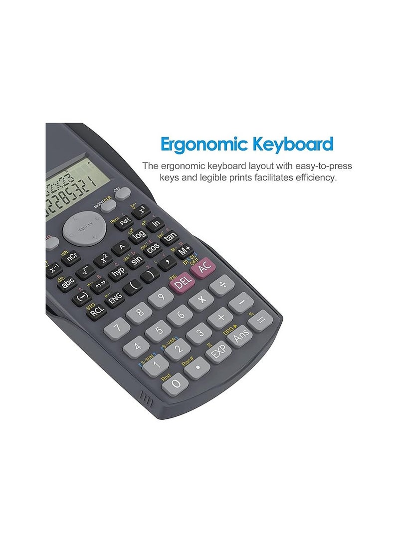 OREVA OR-240 MS 2-Line, 10-digits, 131 functions, Engineering Scientific Calculator, Suitable for School and Business Black - Image 4