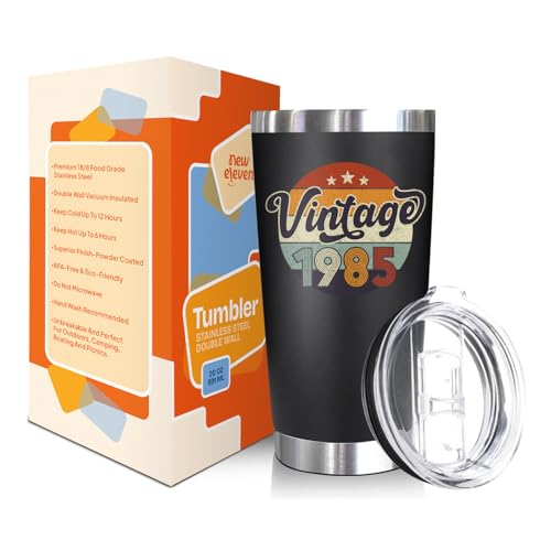 NewEleven 40th Birthday Gifts For Men Women - 1985 40th Birthday Decorations For Men Women - Turning 40-40 Year Old Gifts For Man, Woman, Mom, Dad, Wife, Husband - 20 Oz Tumbler - Image 2