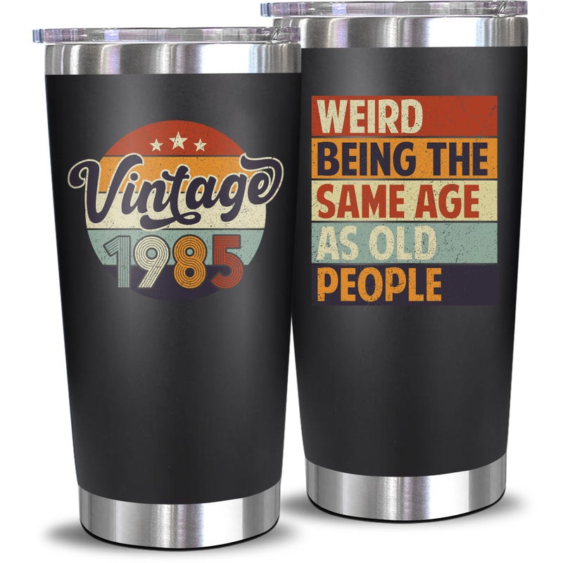 NewEleven 40th Birthday Gifts For Men Women - 1985 40th Birthday Decorations For Men Women - Turning 40-40 Year Old Gifts For Man, Woman, Mom, Dad, Wife, Husband - 20 Oz Tumbler - Image 3