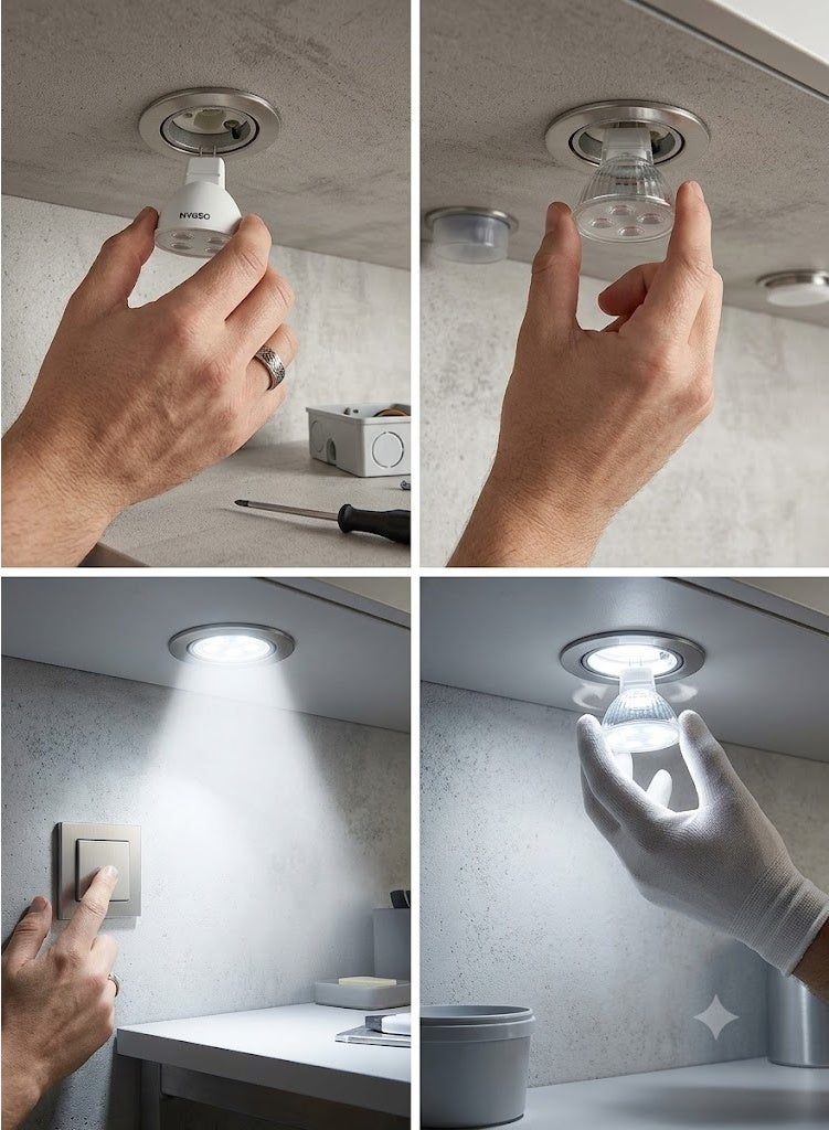 أوسرام LED MR16 5.5 وات  6500 كيلو لتر 220 فولت GU5.3 - Image 2