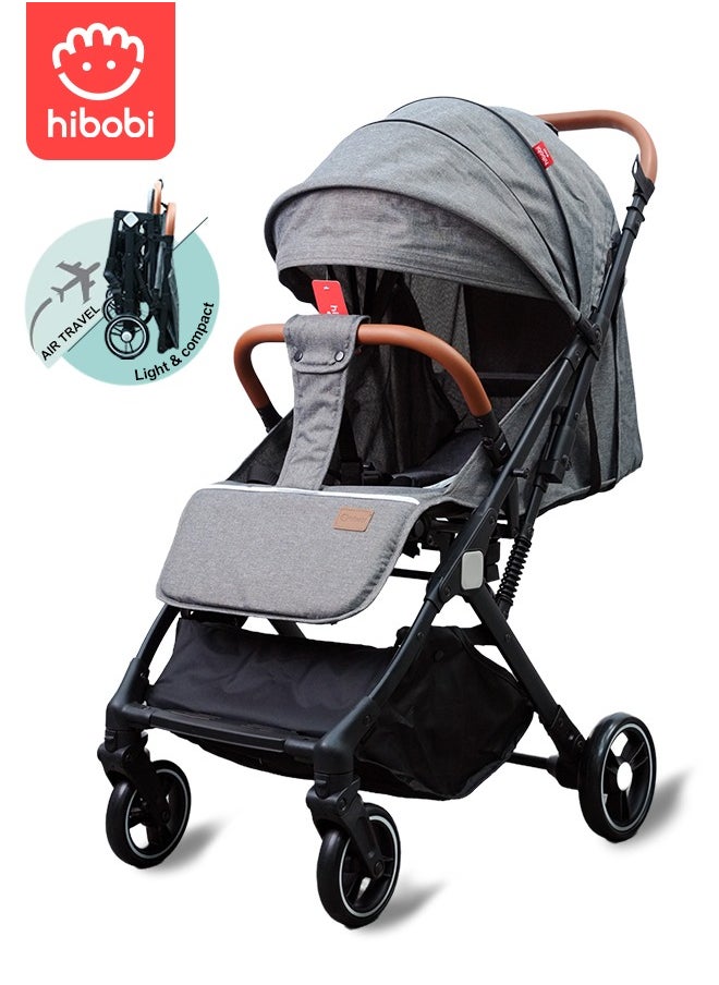 hibobi Lightweight Compact Folding Travel Cabin Pushchair Stroller For Baby  - Image 1