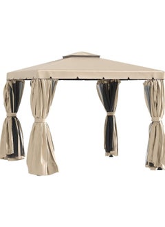 Living Outdoor Patio Gazebo with Polyester Curtains and Netted Screens 300*300cm.  - Image 3