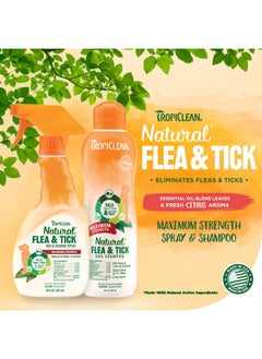 Natural Flea & Tick Max Strength Shampoo & Bedding Spray Bundle | Flea & Tick Prevention | Dog Shampoo | Flea & Tick Treatment Protects & Repels | Made In Usa - pzsku/ZDD79253BC02DBBA99612Z/45/_/1726222153/0305c3f2-0d94-439c-8cbd-b91eec030971