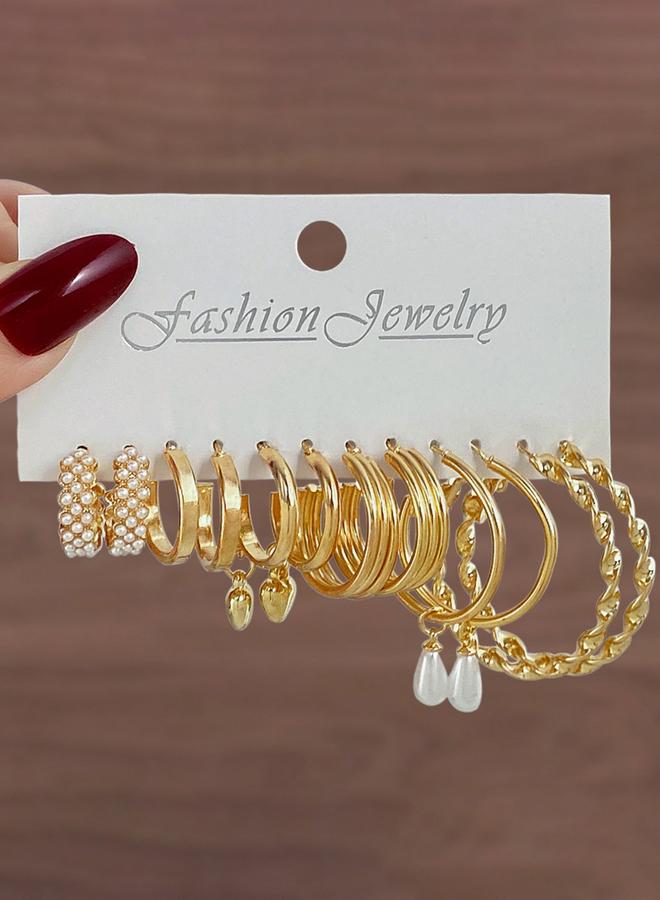 تايك تو مجموعة من 6 اقراط اذن كاجوال - Image 1