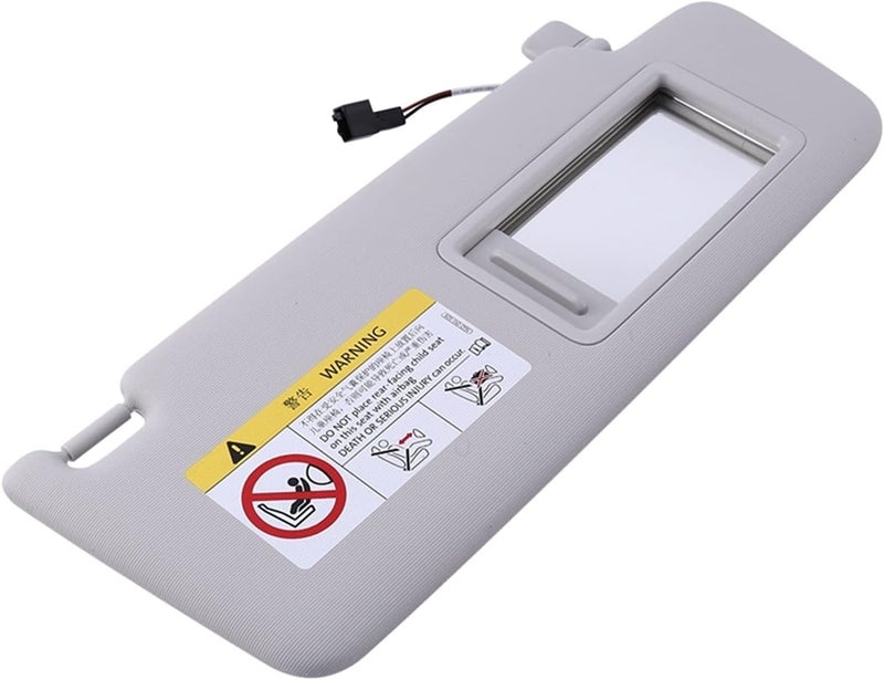 DEMULAX Car Interior Sun Visor Shade with Makeup Mirror - Gray - Image 4