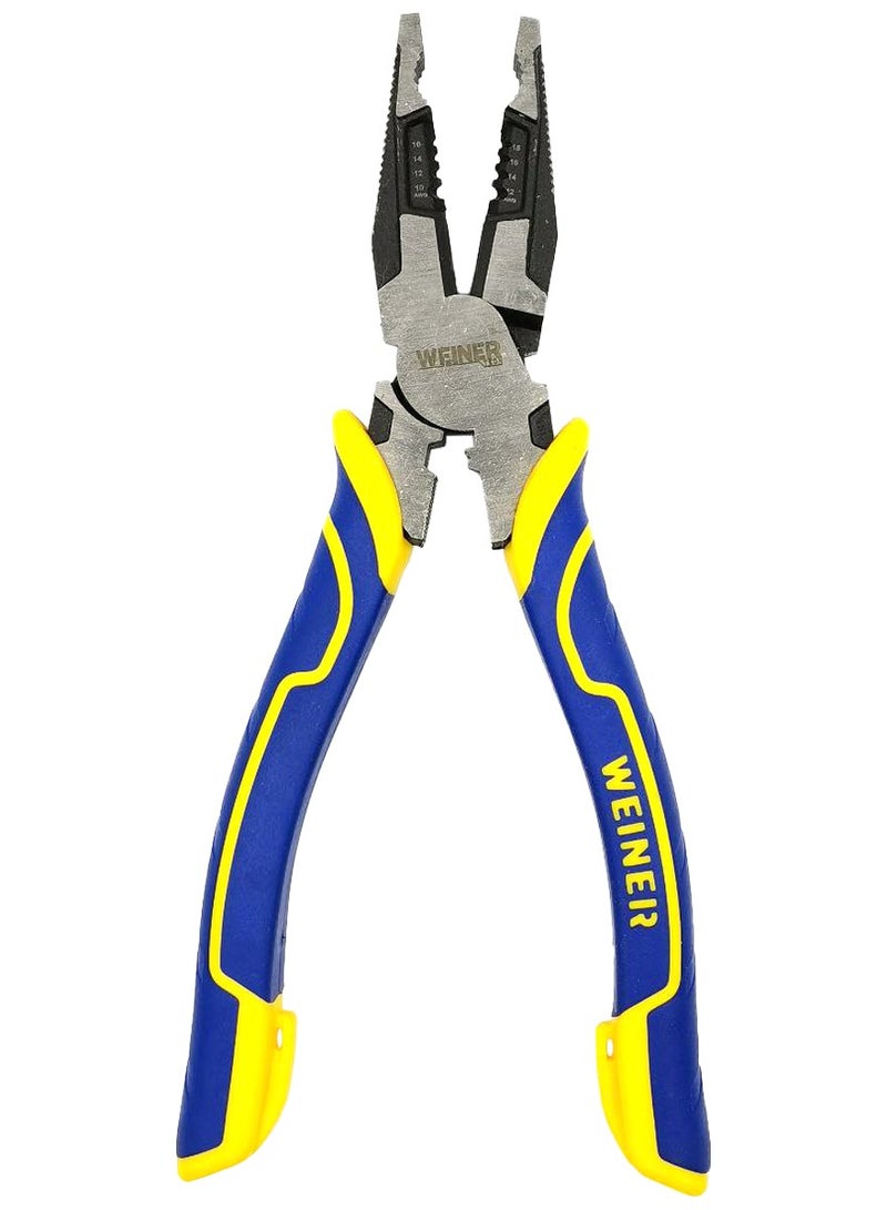 WEINER  9" Cr-V Metal Combination Plier Heavy Duty Better Grip Cutting Plier Premium Multifunctional Pliers MP7629  - Image 2