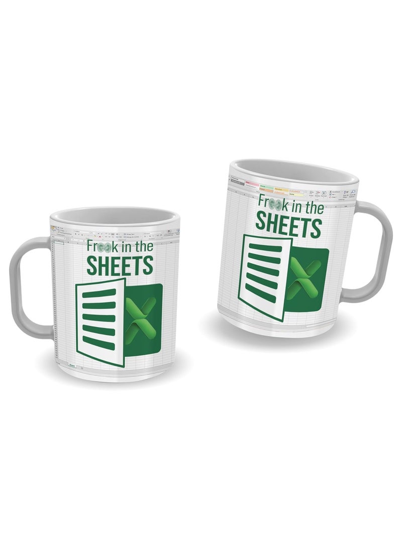 SHOP NEW ARRIVALS Freak In The Sheets Mug, Funny Spreadsheet Mug Great Gifts For Coworkers, Accounting, Boss, Friend Gifts  - Image 3