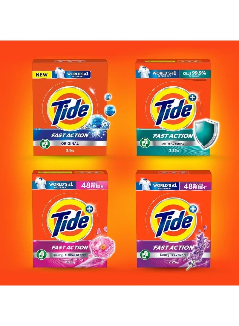 Tide Fast Action Laundry Detergent Powder Dual Pack 2 x 9kg - Image 2