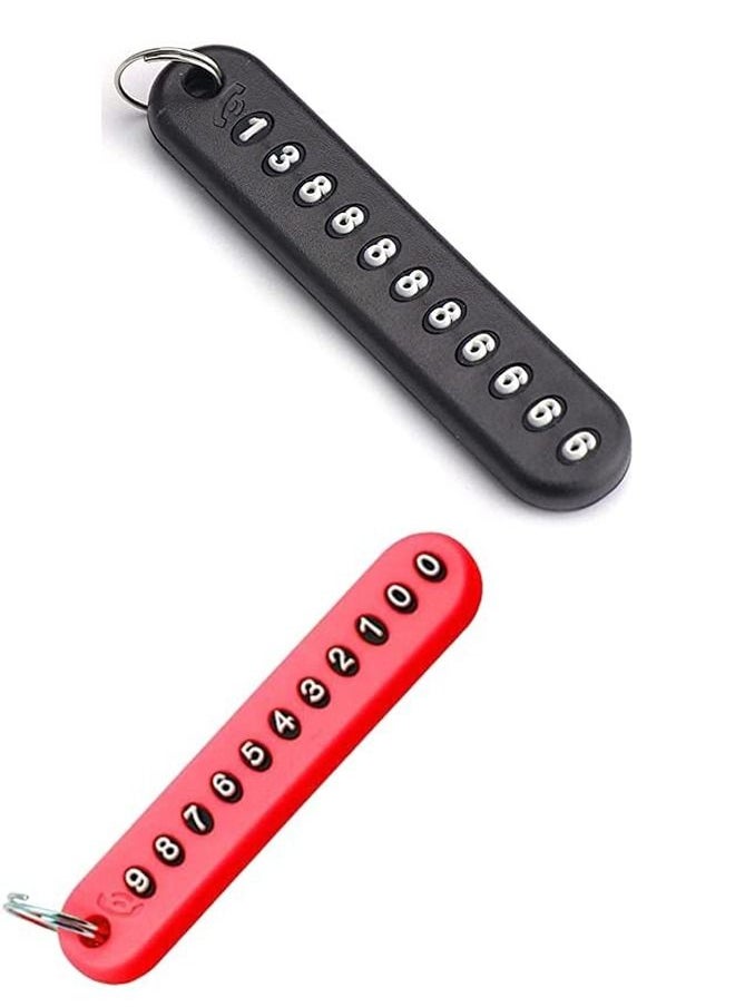 Generic Numeric Anti Lost Key Chain 2 Pieces Random Colors  - Image 1