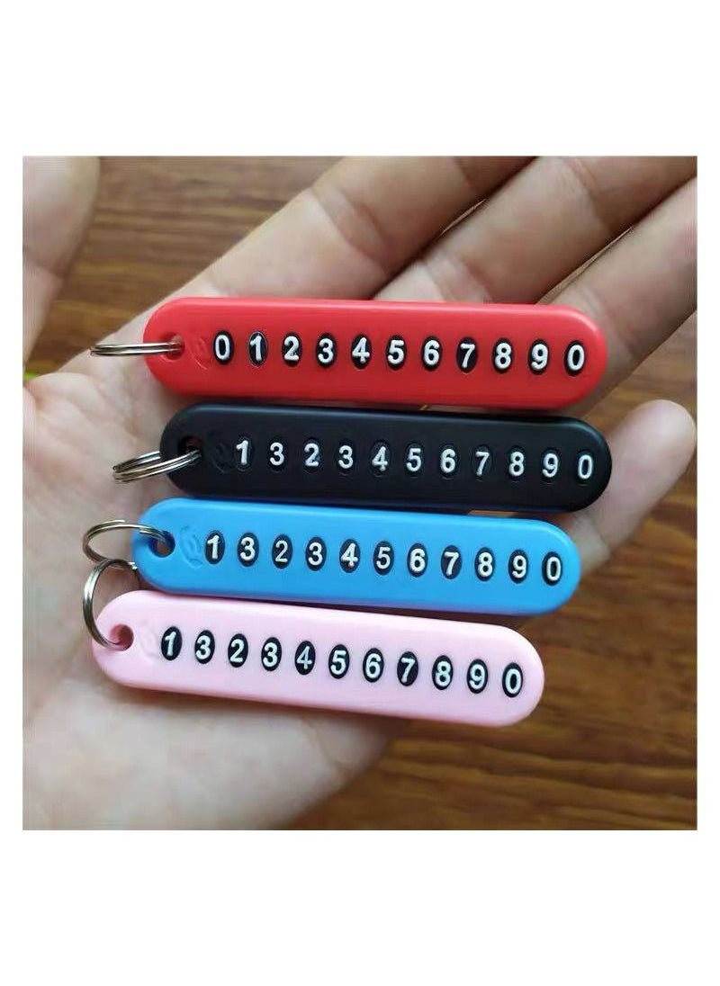 Generic - Numeric Anti Lost Key Chain 2 Pieces Random Colors - Image 1