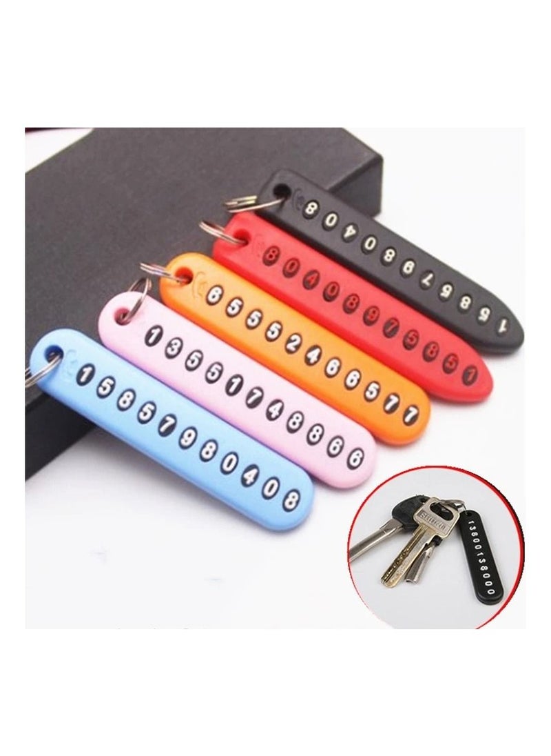 Generic Numeric Anti Lost Key Chain 2 Pieces Random Colors  - Image 3