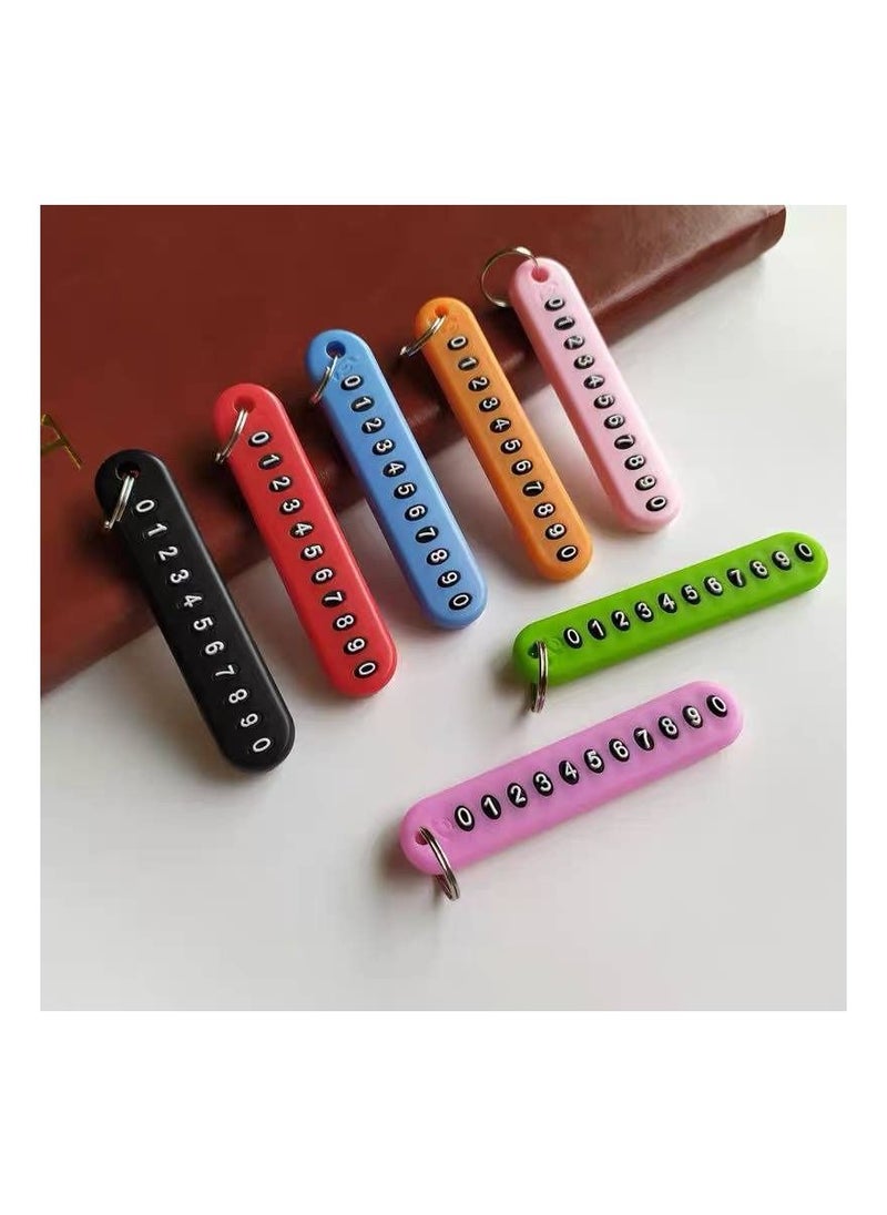 Generic - Numeric Anti Lost Key Chain 2 Pieces Random Colors - Image 1