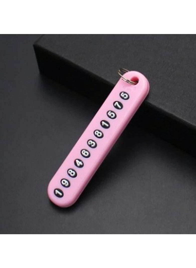 Generic Numeric Anti Lost Key Chain 2 Pieces Random Colors  - Image 4