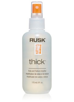 راسك بخاخ RUSK Designer Collection Thick Body and Texture Amplifier، 6 أونصة، للشعر الخفيف أو الضعيف أو المسطح أو الكسول - يحتوي على بروتين القمح، ويضيف قوة وملمسًا وحجمًا وترطيبًا  - Image 1