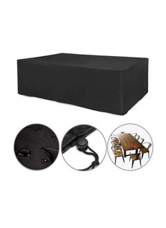 YIJIA HOME GOODS Waterproof Outdoor Furniture Cover, Large Rectangular Table, Chair And Sofa Protection, Black  - Image 1