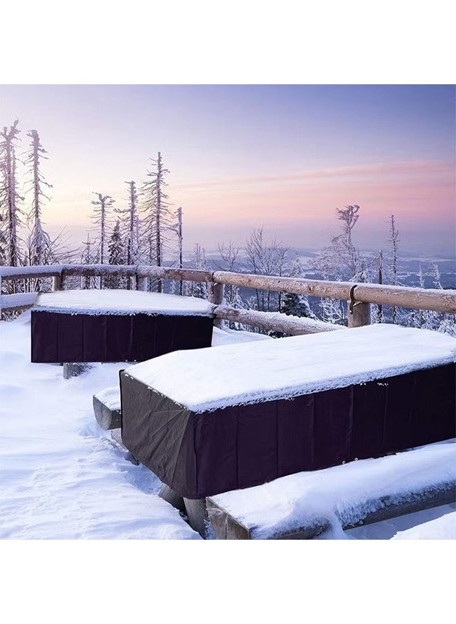 YIJIA HOME GOODS Waterproof Outdoor Furniture Cover, Large Rectangular Table, Chair And Sofa Protection, Black  - Image 5