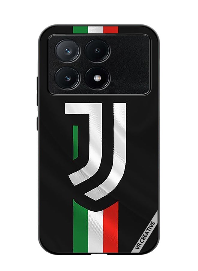 VR CREATIVE Protective Case Cover For Xiaomi Poco X6 Pro Juventus Logo Design Multicolour - Image 1