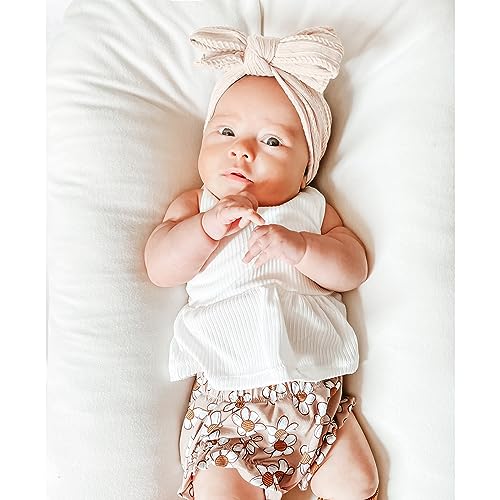 Niceye Handmade Baby Headbands Soft Stretchy Nylon Hair Bands with Bows for Newborn Infant Baby Toddler Girls - Image 3