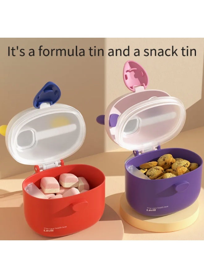Twisoo Baby Formula Milk Powder Dispenser with Scoop, Airtight, BPA-Free, Spill-Proof, Stackable Snack Storage, Red - Image 4