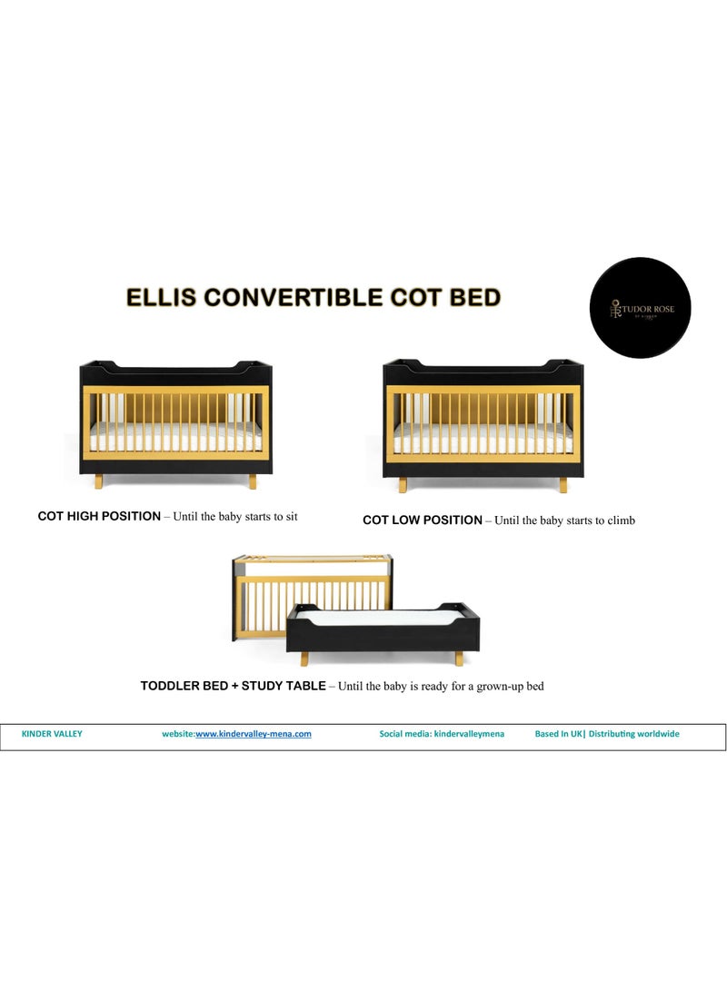 Kinder Valley Ellis Premium 4 in 1 Cotbed by Tudor Rose - Image 3