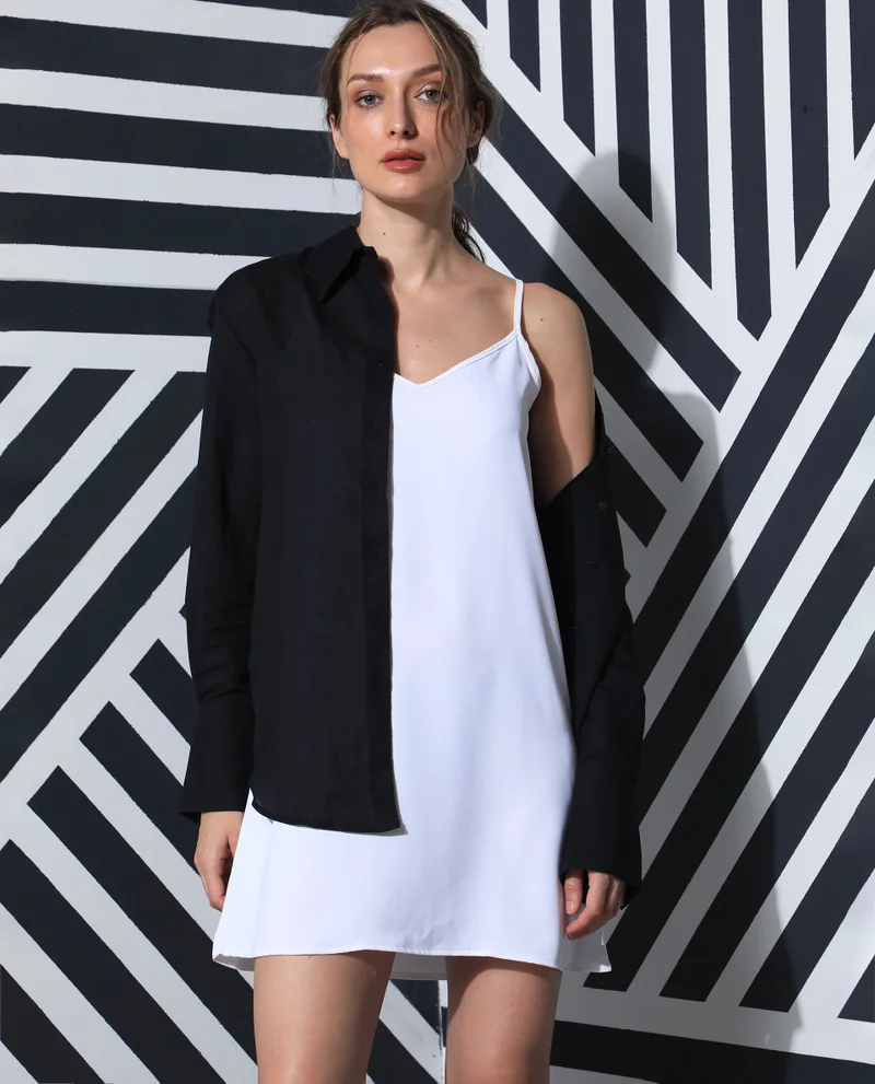 Rareism Rareism Women Slipos Off White Sleeveless Solid Knee Length Inner Wear