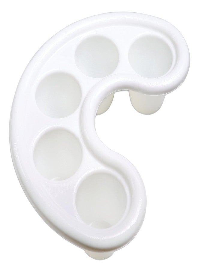 Pana Beauticom Manicure Bowls Nail Art Hand Soak Treatment Bowls (Five Fingers Soak Tray - White, 1 Piece) - Image 1