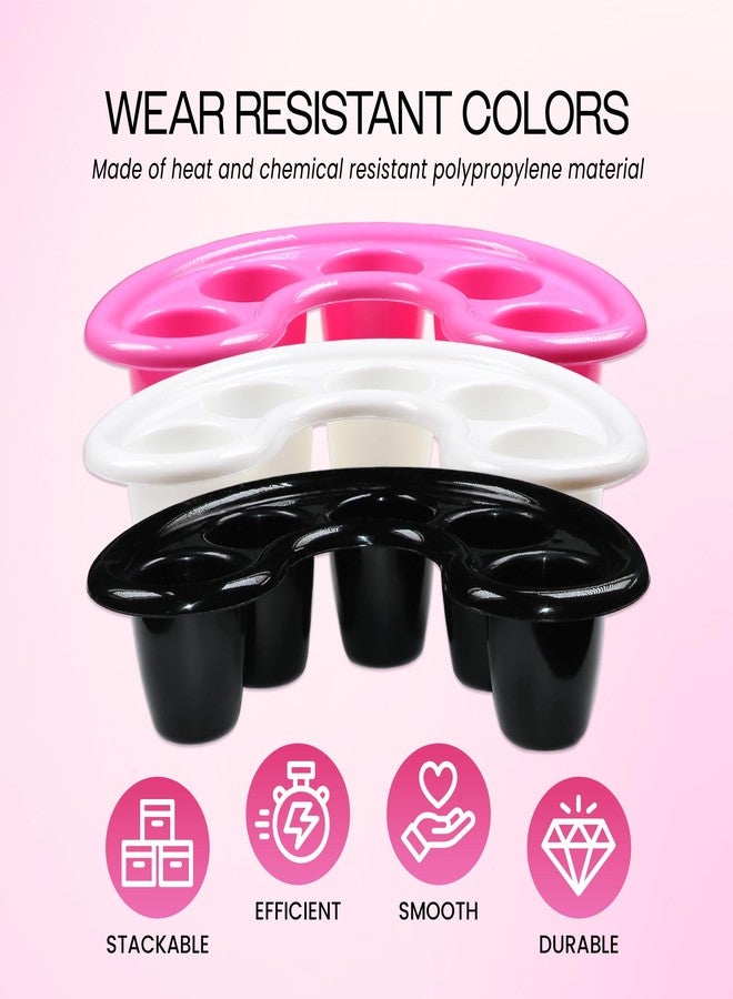 Pana Beauticom Manicure Bowls Nail Art Hand Soak Treatment Bowls (Five Fingers Soak Tray - White, 1 Piece) - Image 5