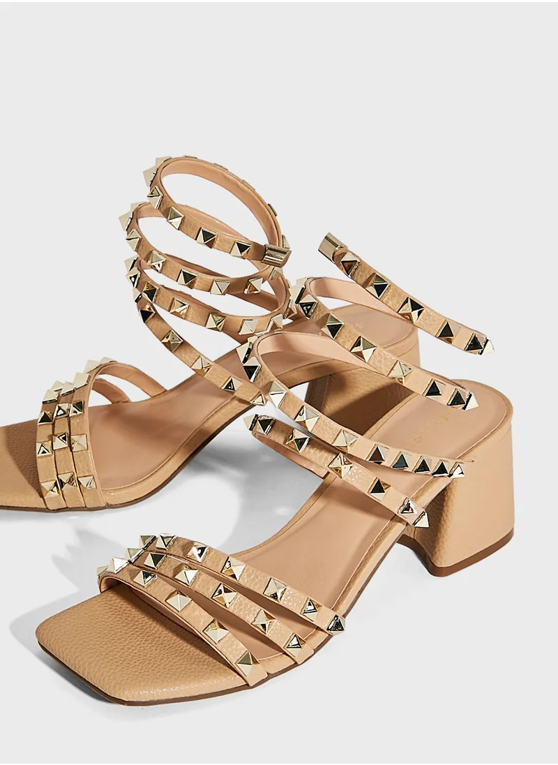 منبور Multi Strap High Heel Sandals