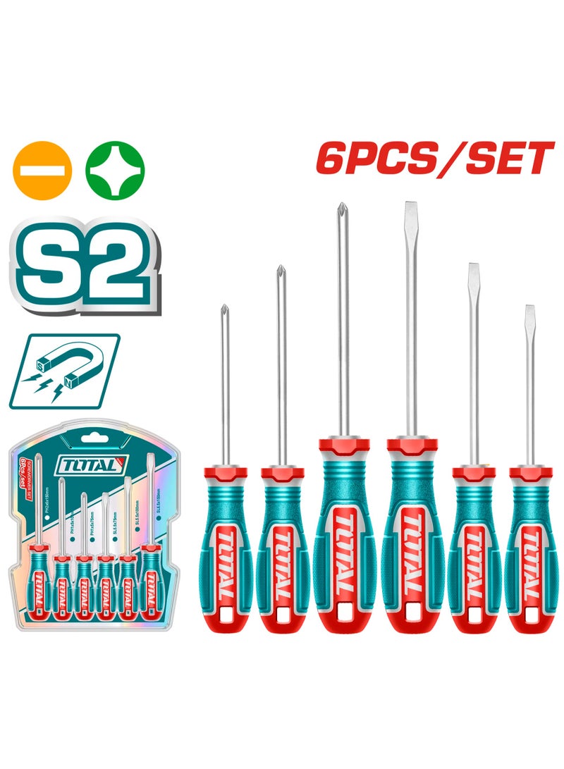 توتال مجموعة مفكات براغي مكونة من 6 قطع TKSDS0626 - Image 2