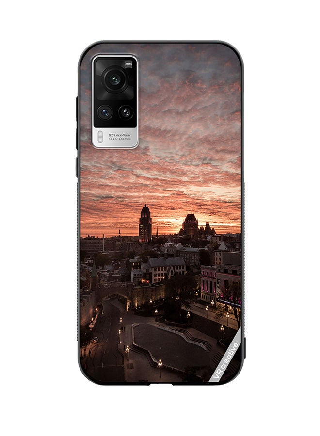 VR CREATIVE Protective Case Cover For Vivo X60 Pro Quebec City Design Multicolour - Image 1