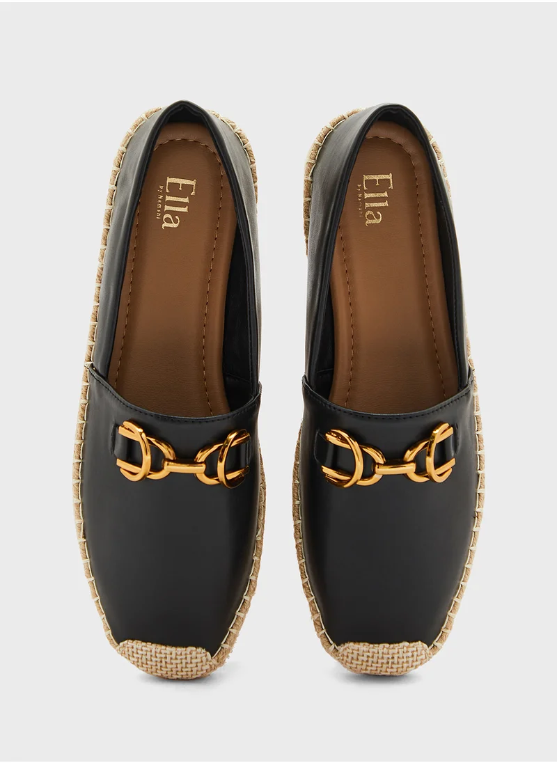 ELLA Horse Bit Trim Espadrille