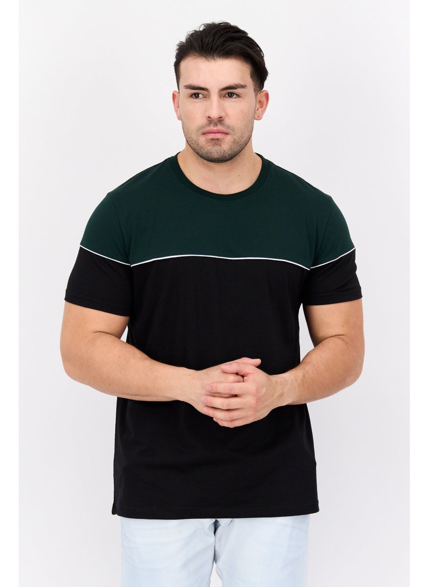 Men Crew Neck Short Sleeves Plain T-Shirt, Black Combo - pzsku/ZDD79D80E548E63CD46A7Z/45/_/1737642596/988a3c54-4811-4114-b611-02a0696a4c39