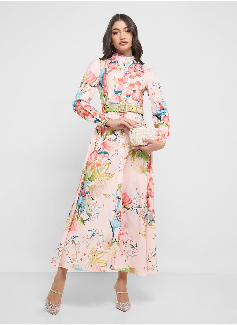ELLA Floral Print Dress  - Image 4