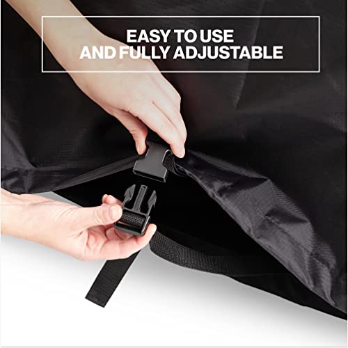 TeamObsidian غطاء دراجة TeamObsidian - تخزين دراجات مقاوم للماء في الهواء الطلق والداخل - لعدد 1 إلى 3 دراجات - مادة خيمة ثقيلة الوزن 210D - حماية للدراجات الكهربائية الثابتة لجميع الفصول - Image 3