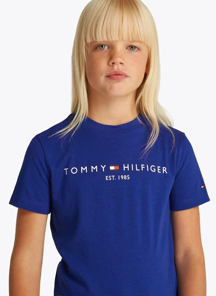 TOMMY HILFIGER Kids Logo Crew Neck T-Shirt