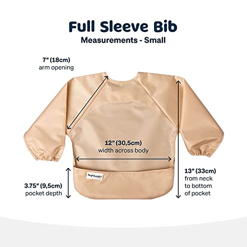 Tiny Twinkle Long Sleeve Bib for Babies & Toddlers | 2-Pack Waterproof Smock Bib for Eating | Machine Washable & Mess-Proof Feeding Essentials | Newborn Shower Gift (Periwinkle Putty,2-4Y) - Image 4