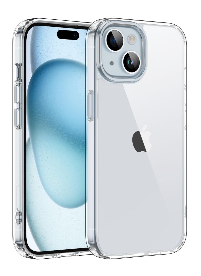 iPhone 15 Case 6.1 Inch Anti Scratch Crystal Clear Soft TPU Precise Cutouts Slim Fit Protective Case Cover Easy to Install Compatible with Apple iPhone 15