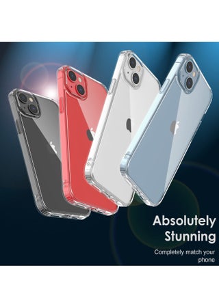 جراب iPhone 15 مقاس 6.1 بوصة مضاد للخدش شفاف ومضاد للخدش مصنوع من مادة البولي يوريثان الناعم الناعم وفتحات دقيقة وغطاء واقٍ سهل التركيب متوافق مع هاتف Apple iPhone 15 - view 4