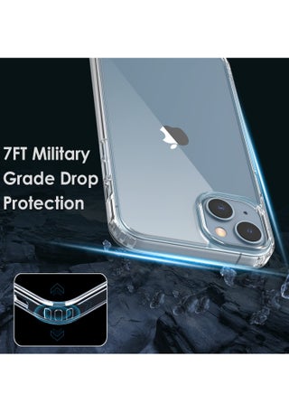 جراب iPhone 15 مقاس 6.1 بوصة مضاد للخدش شفاف ومضاد للخدش مصنوع من مادة البولي يوريثان الناعم الناعم وفتحات دقيقة وغطاء واقٍ سهل التركيب متوافق مع هاتف Apple iPhone 15 - view 5