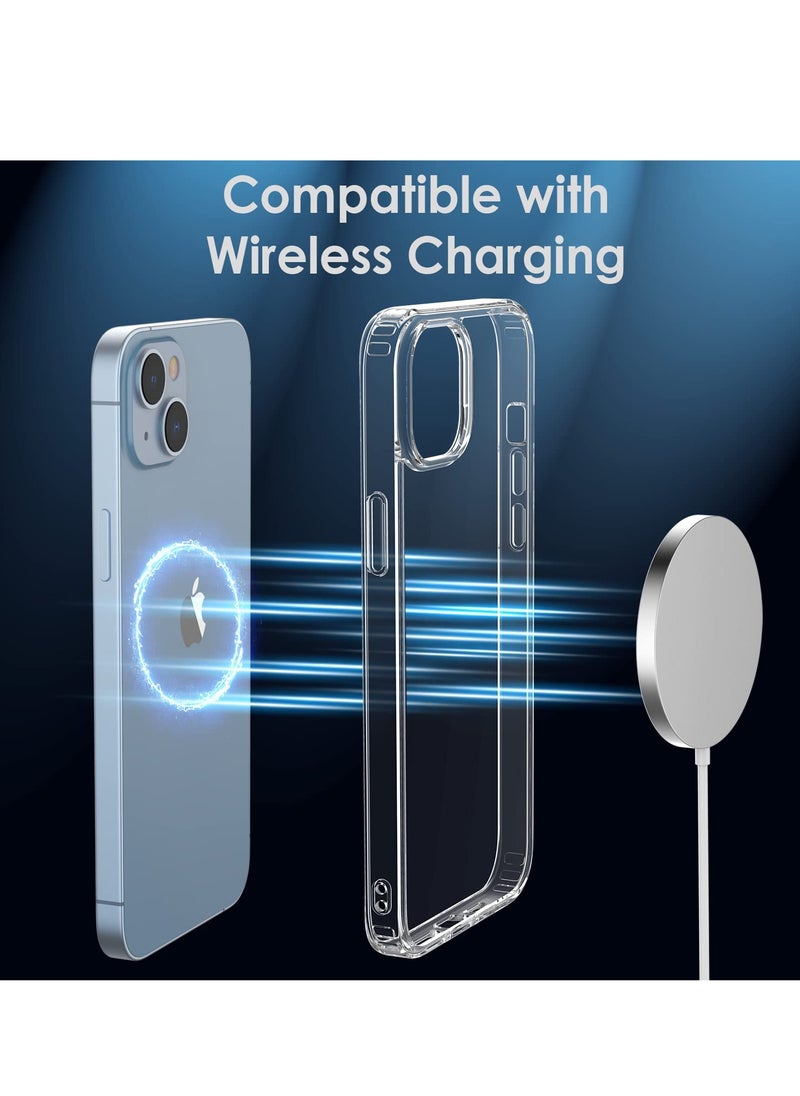 iPhone 15 Case 6.1 Inch Anti Scratch Crystal Clear Soft TPU Precise Cutouts Slim Fit Protective Case Cover Easy to Install Compatible with Apple iPhone 15